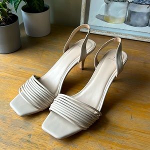 Halston Blush Pink Strappy Heels